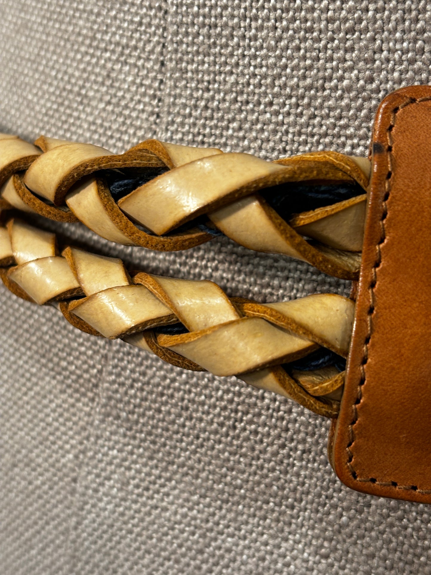 Burberry Woven Leather Belt