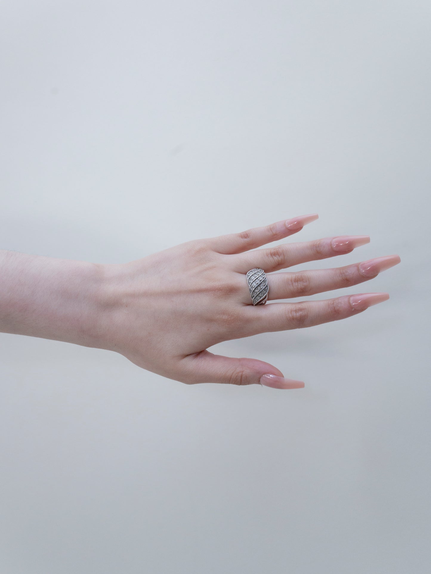 Pave Diamond | Ring | Sterling Silver