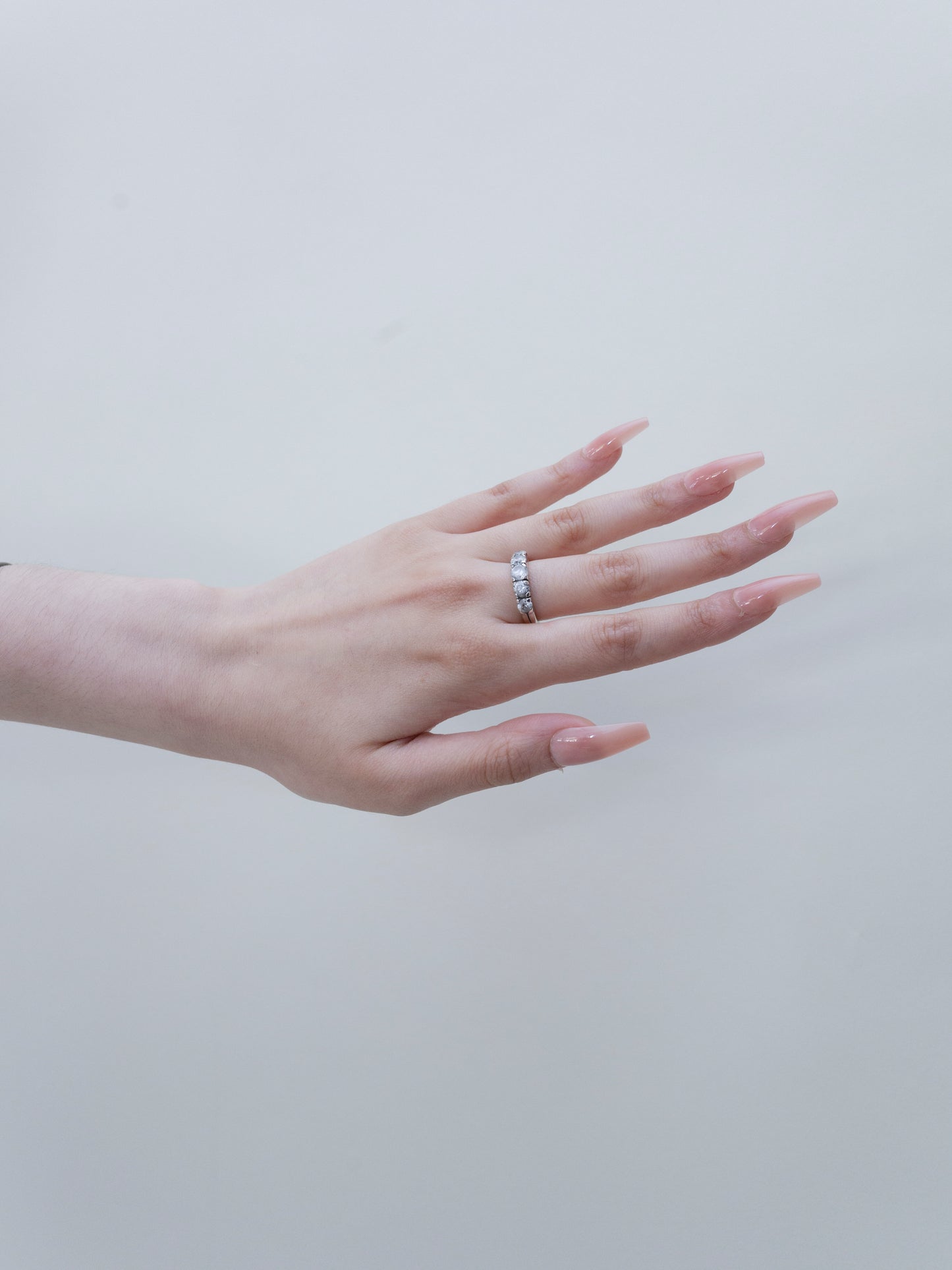 White Topaz Band | Ring | Sterling Silver