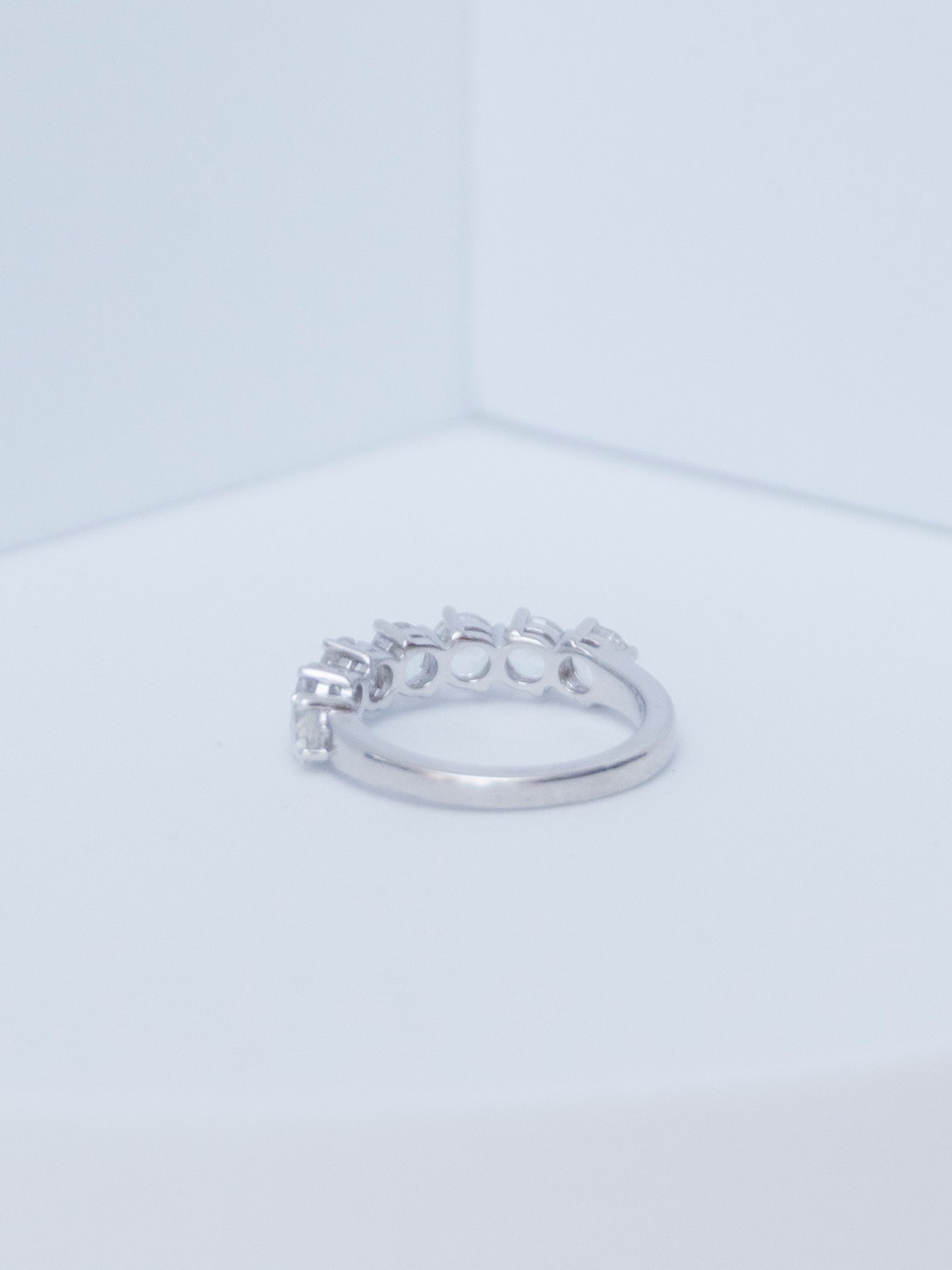 White Topaz Band | Ring | Sterling Silver