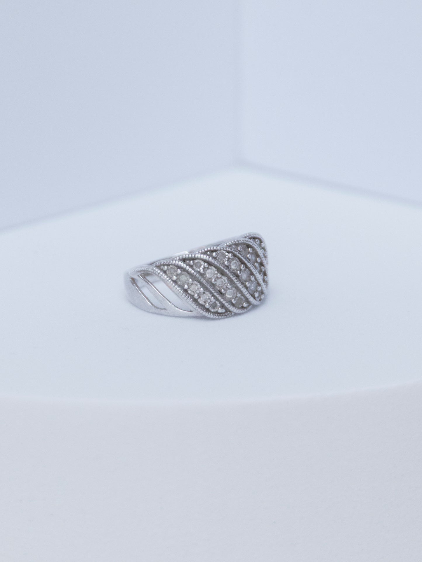 Pave Diamond | Ring | Sterling Silver