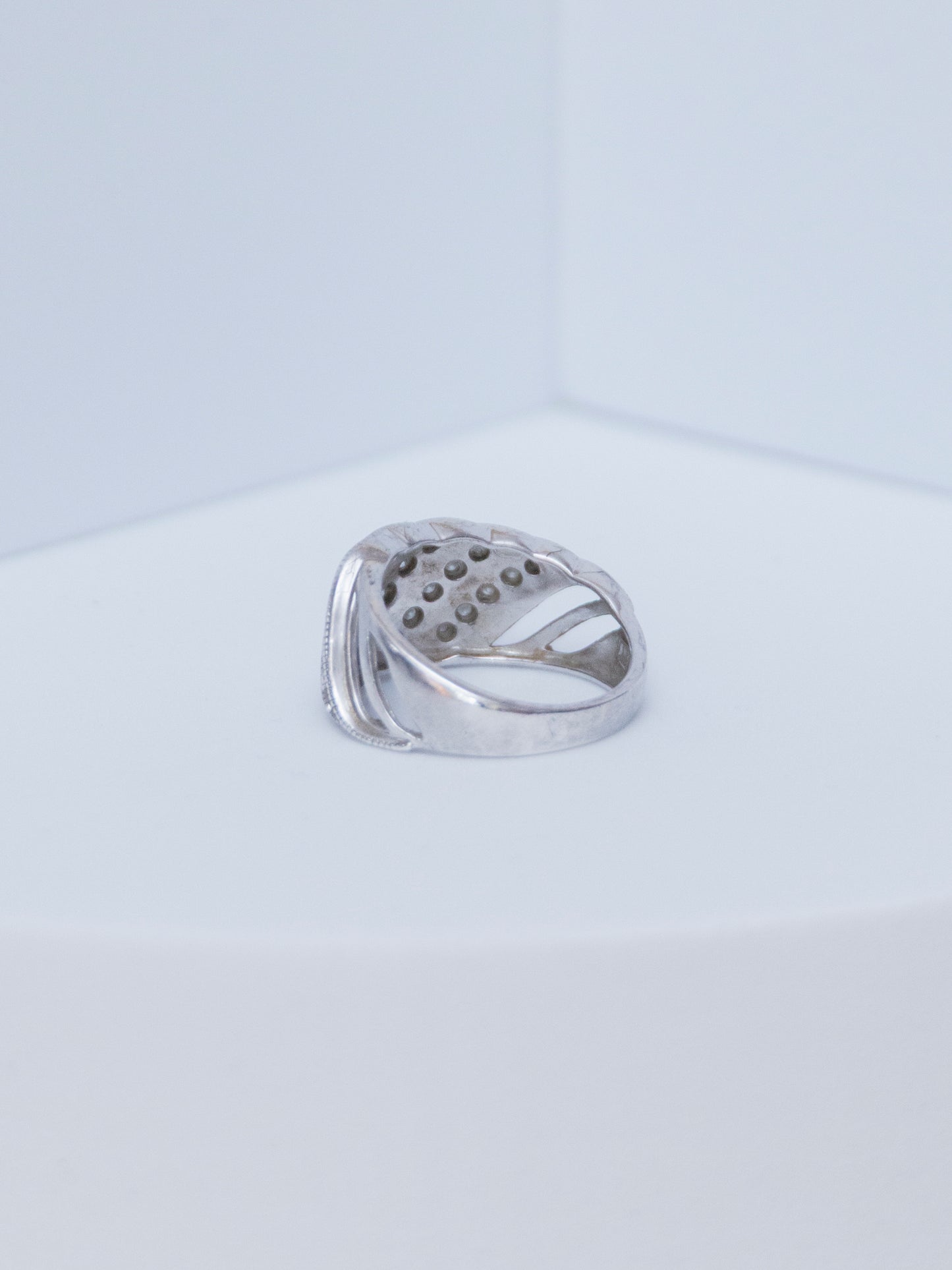 Pave Diamond | Ring | Sterling Silver