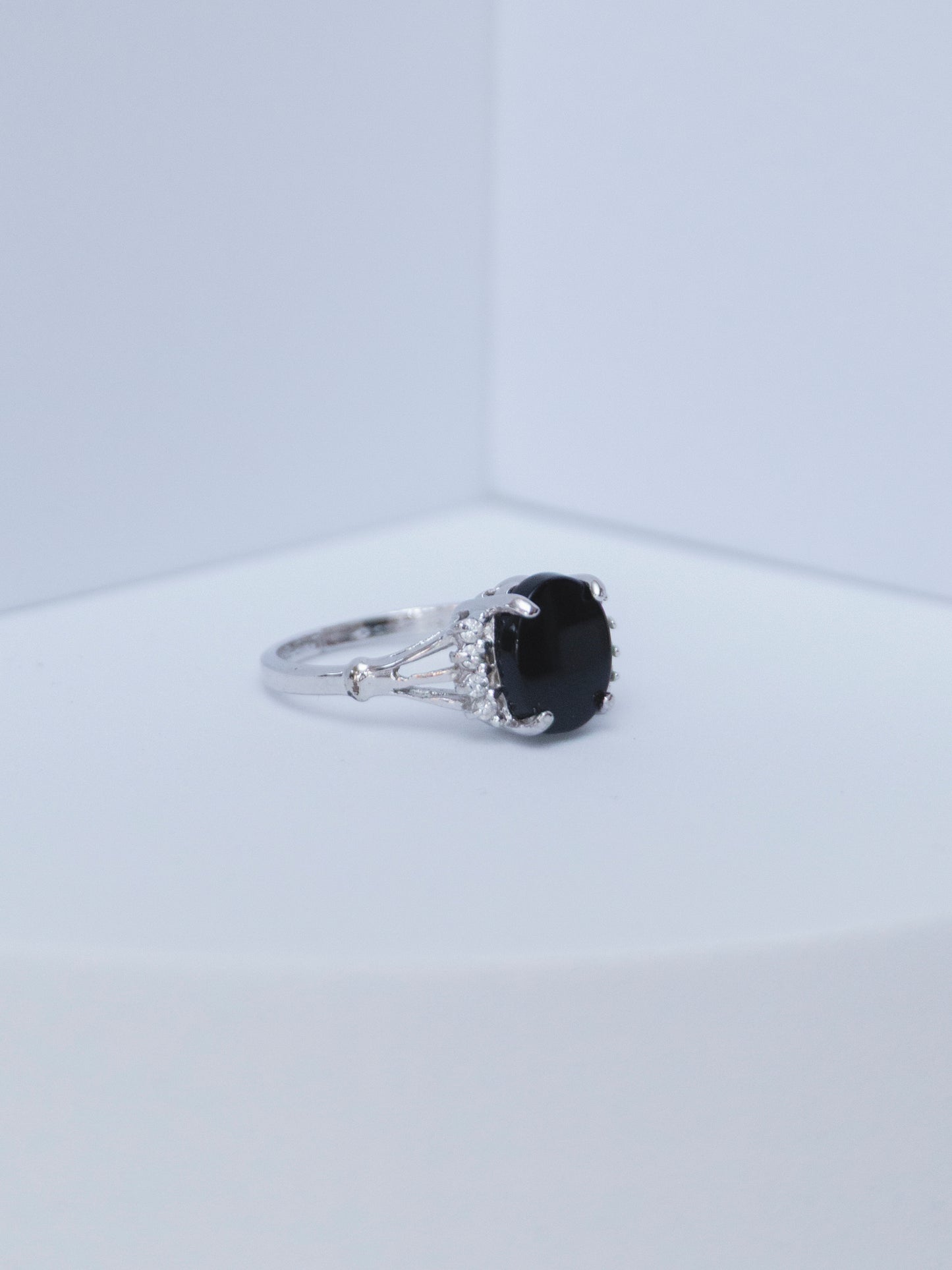 Black Onyx & Topaz | Ring | Sterling Silver