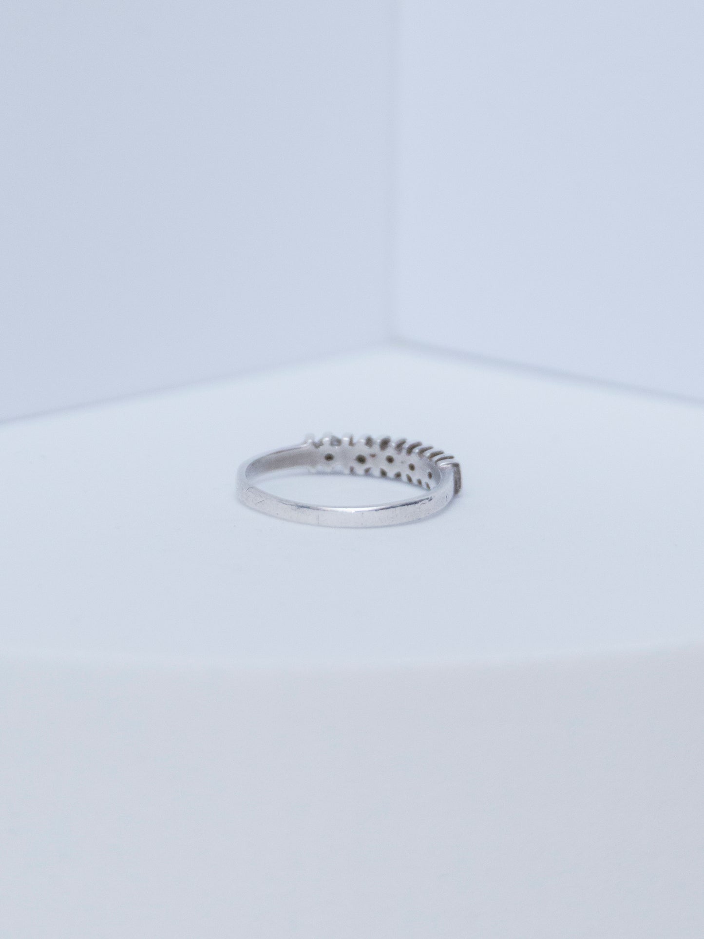 White Topaz Bar | Ring | Sterling Silver