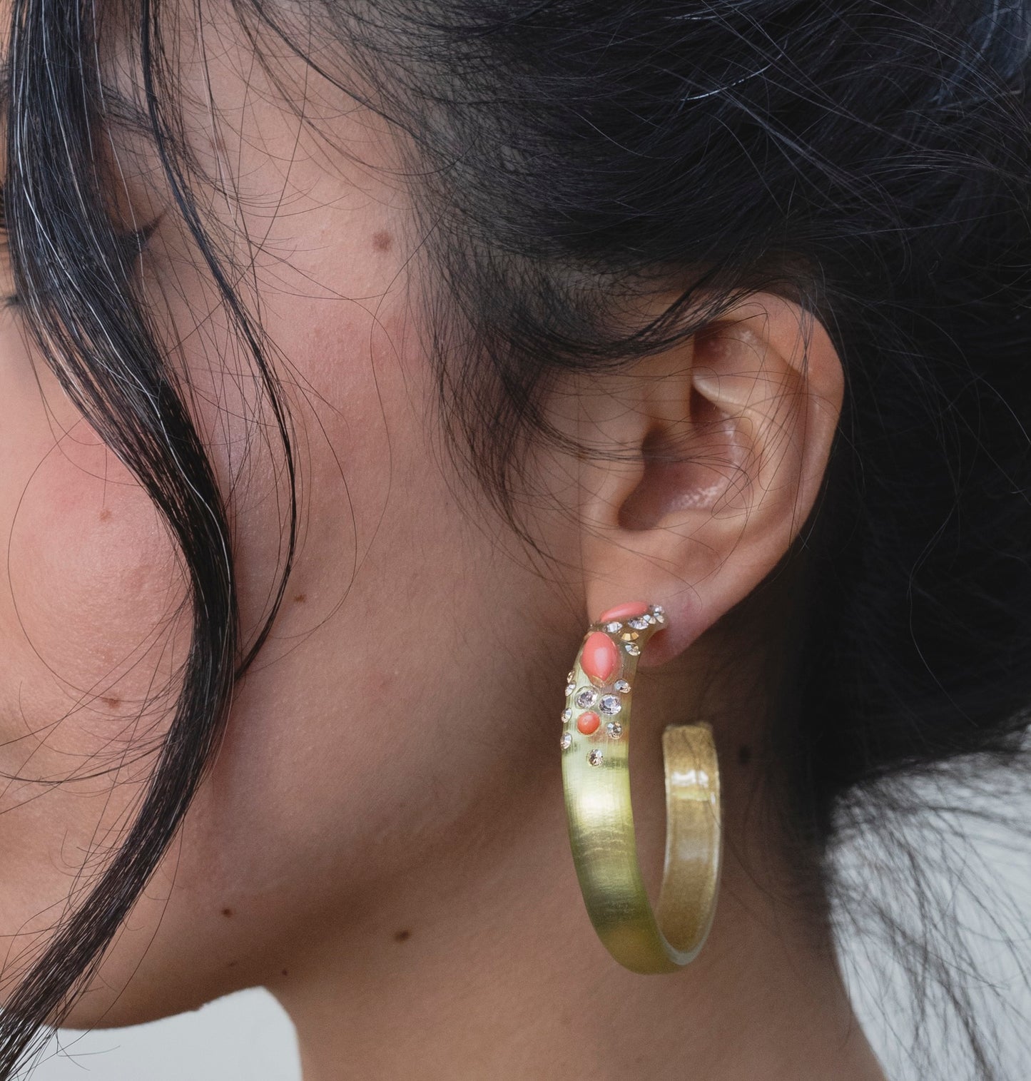 Alexis Bittar Green Hoop | Earrings