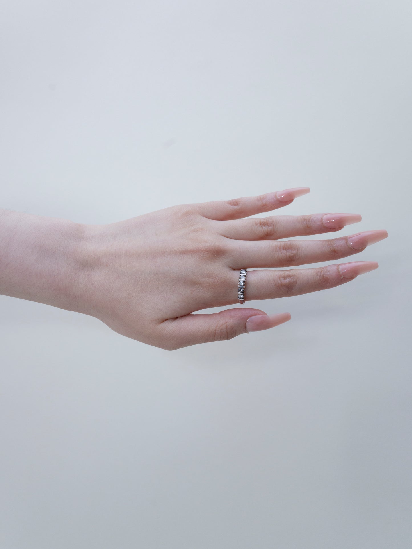 White Topaz Bar | Ring | Sterling Silver