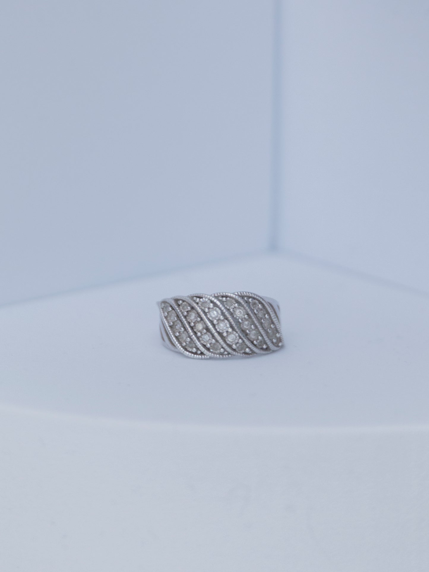 Pave Diamond | Ring | Sterling Silver
