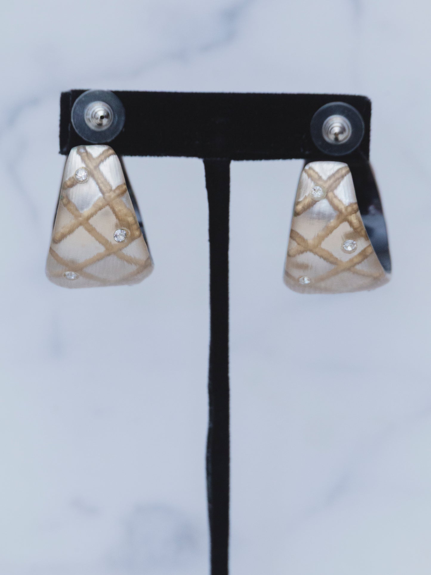 Alexis Bittar Chunky Champagne Hoop | Earrings