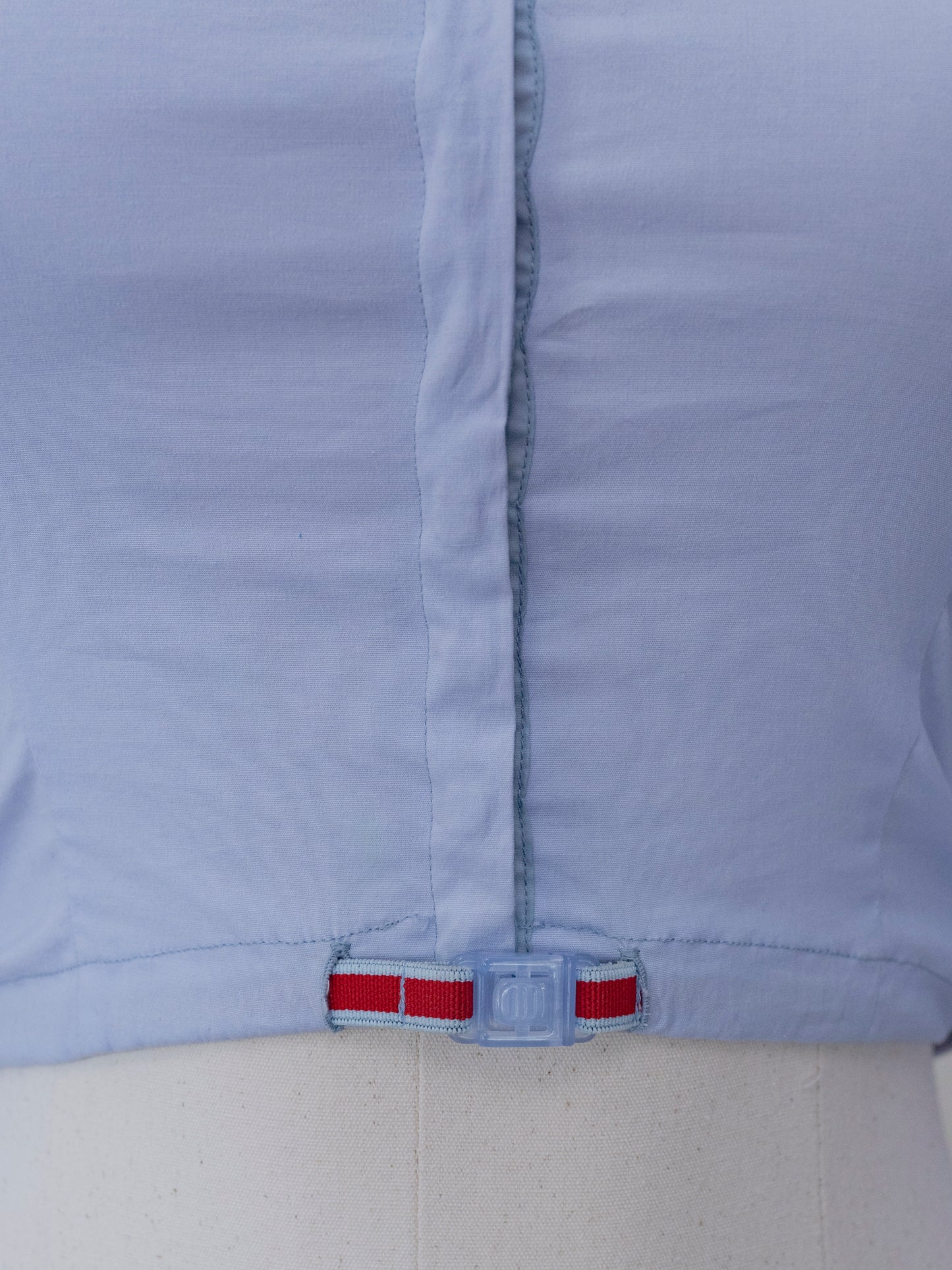 Miu Miu Blu Cotton Poplin Crop | Top