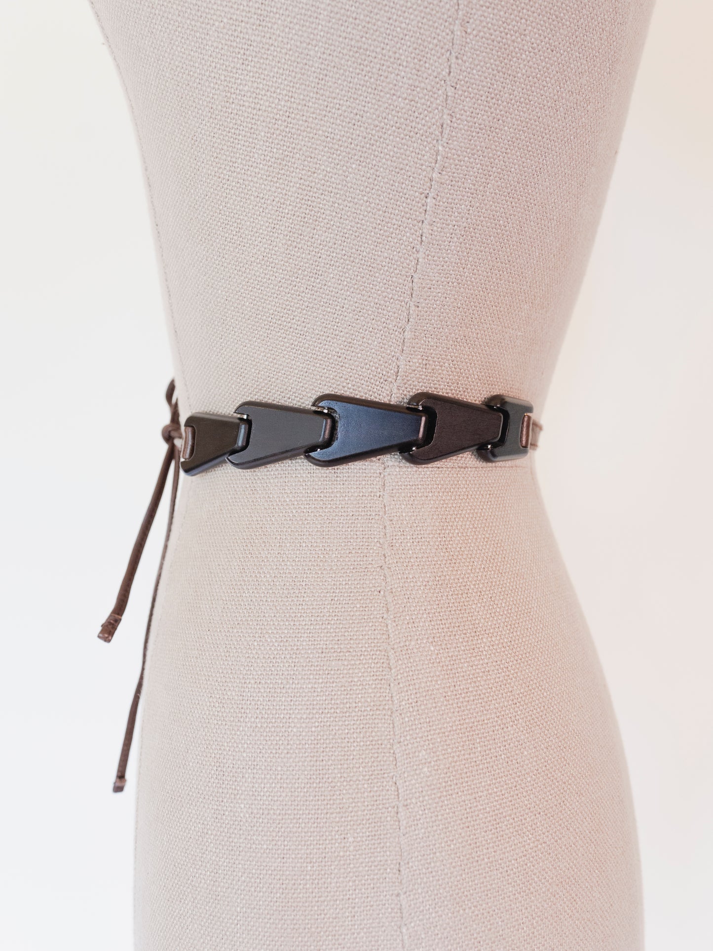 Gucci Wooden Link Tie | Belt