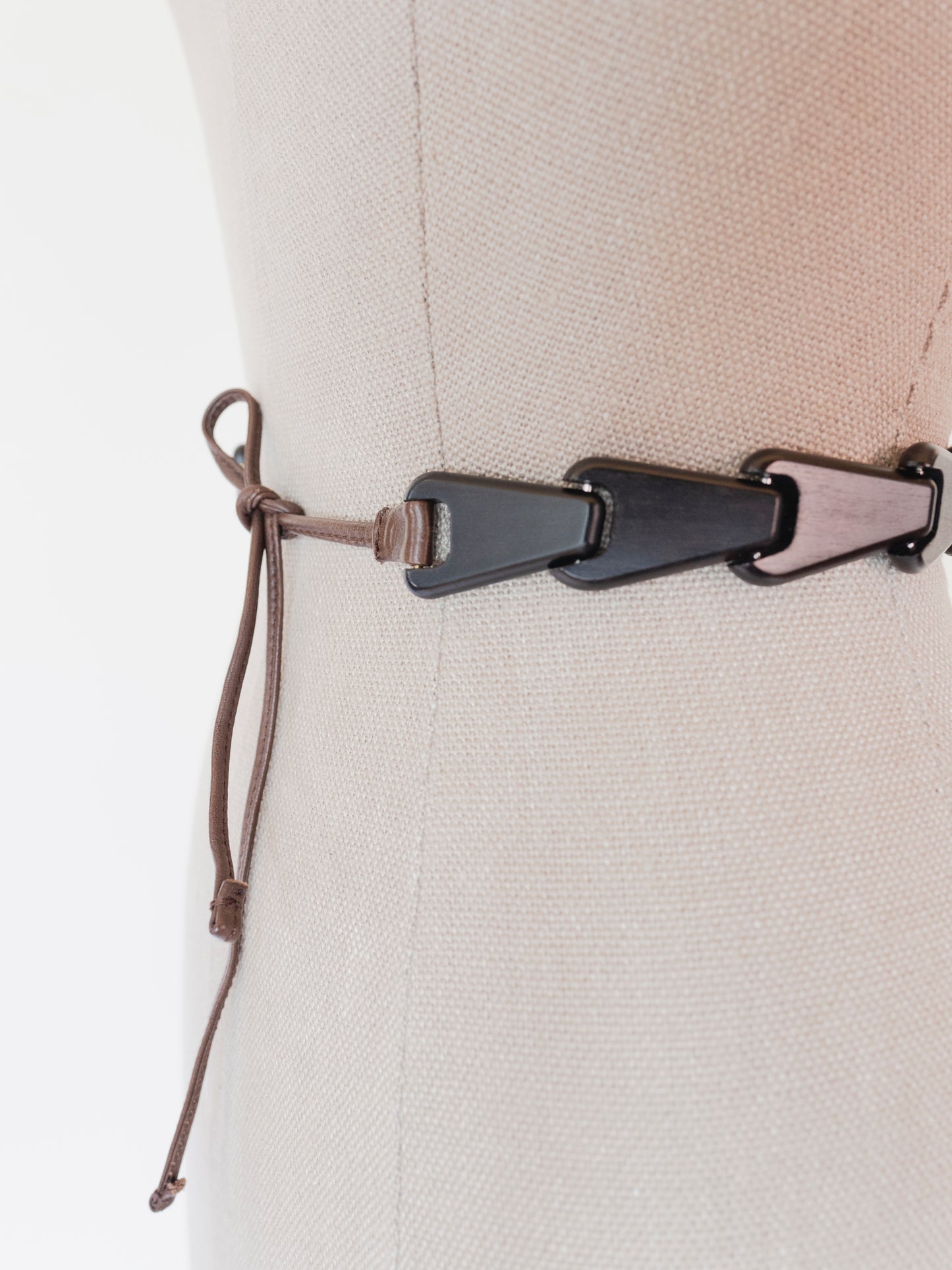 Gucci Wooden Link Tie | Belt