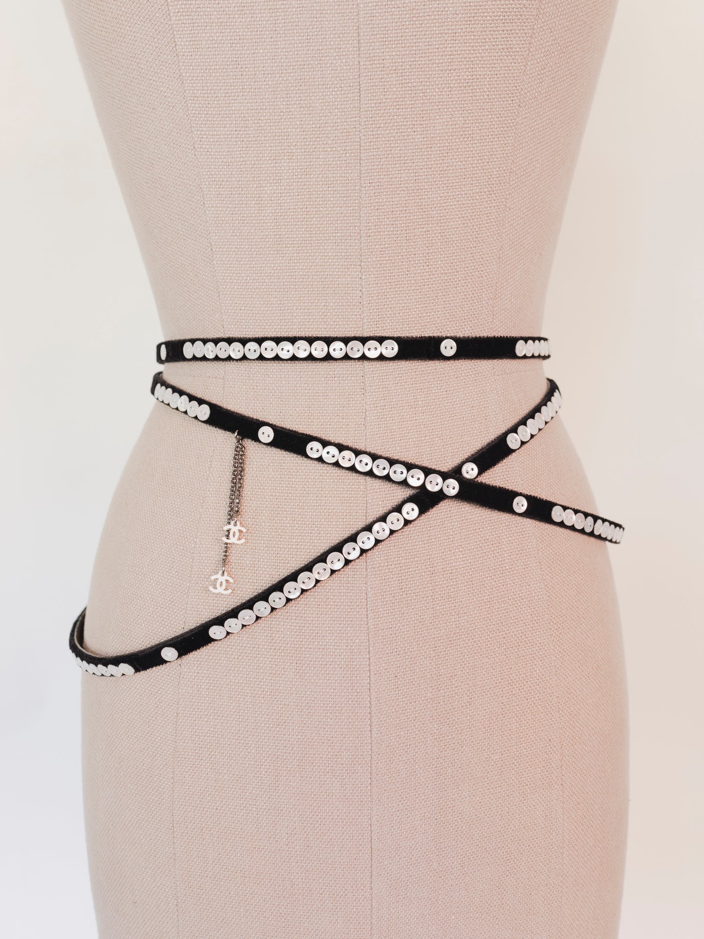 Chanel Mother of Pearl + Velvet | Belt