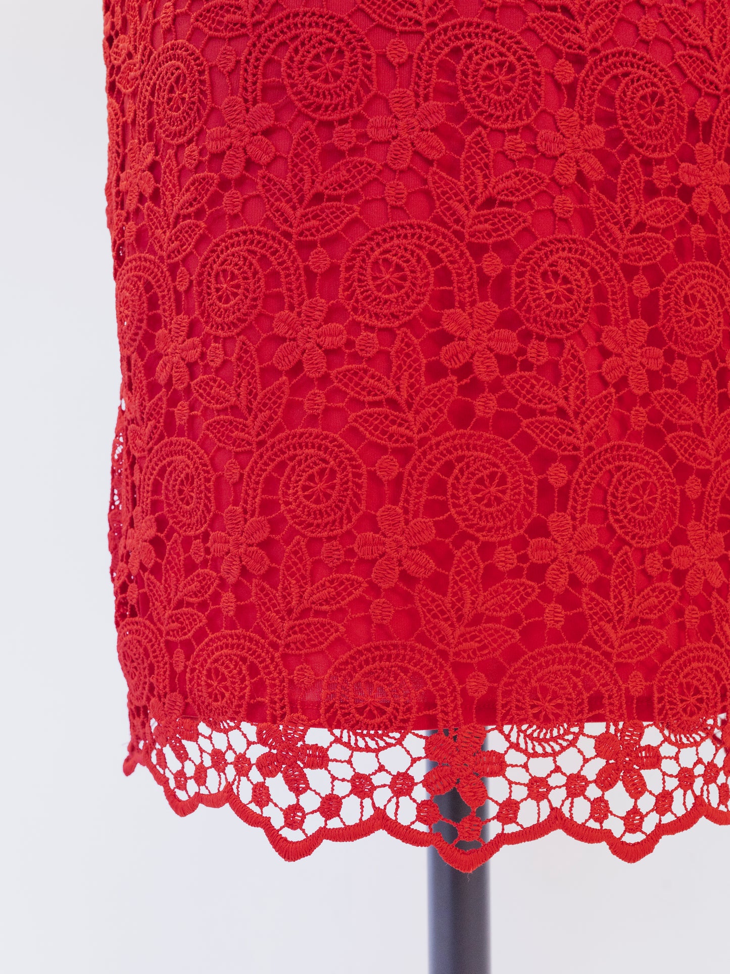 Saint Laurent Red Lace | Skirt