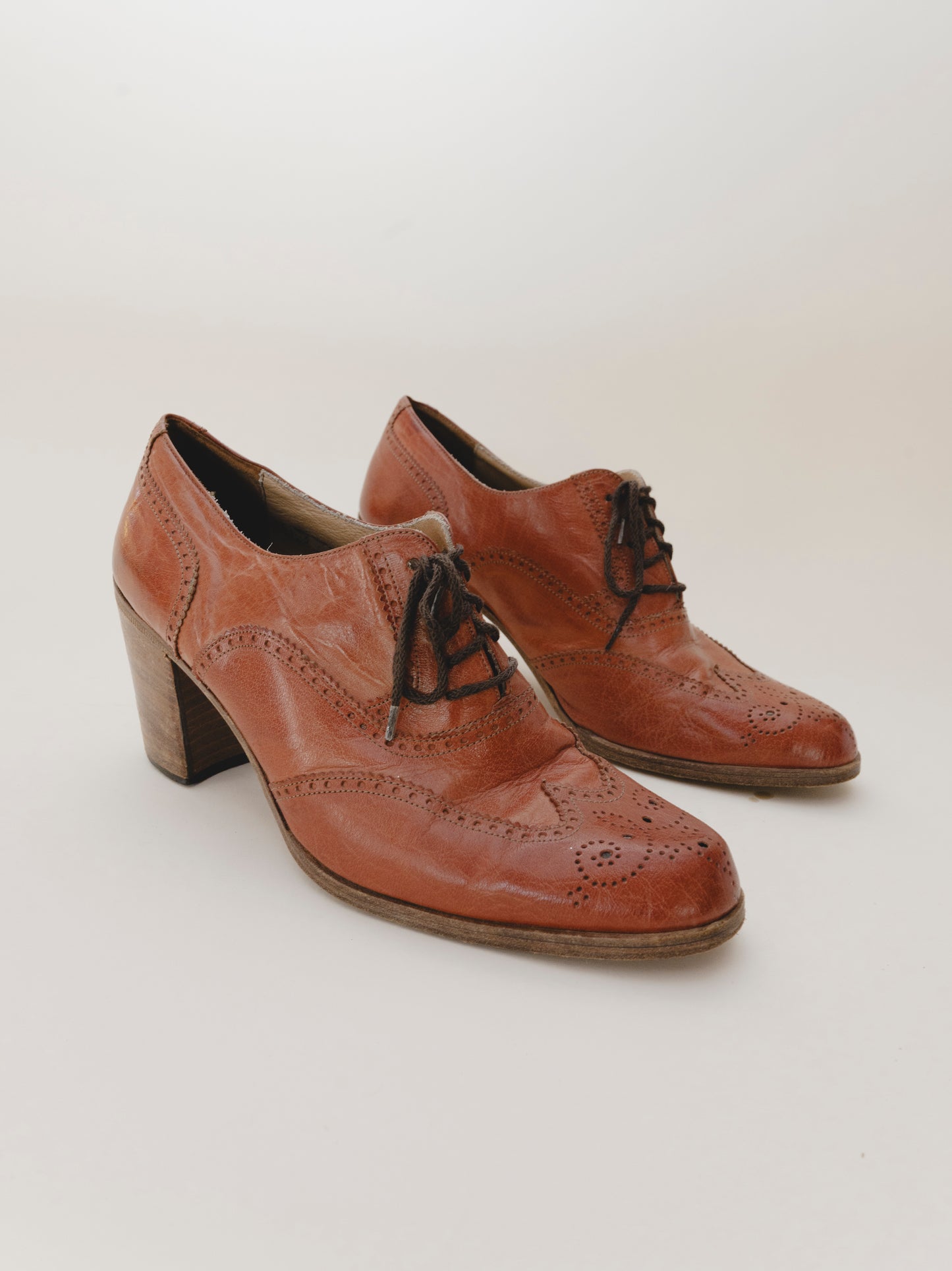 Eggsy | Oxford Full Brogue Wing Tip Elevator Shoes