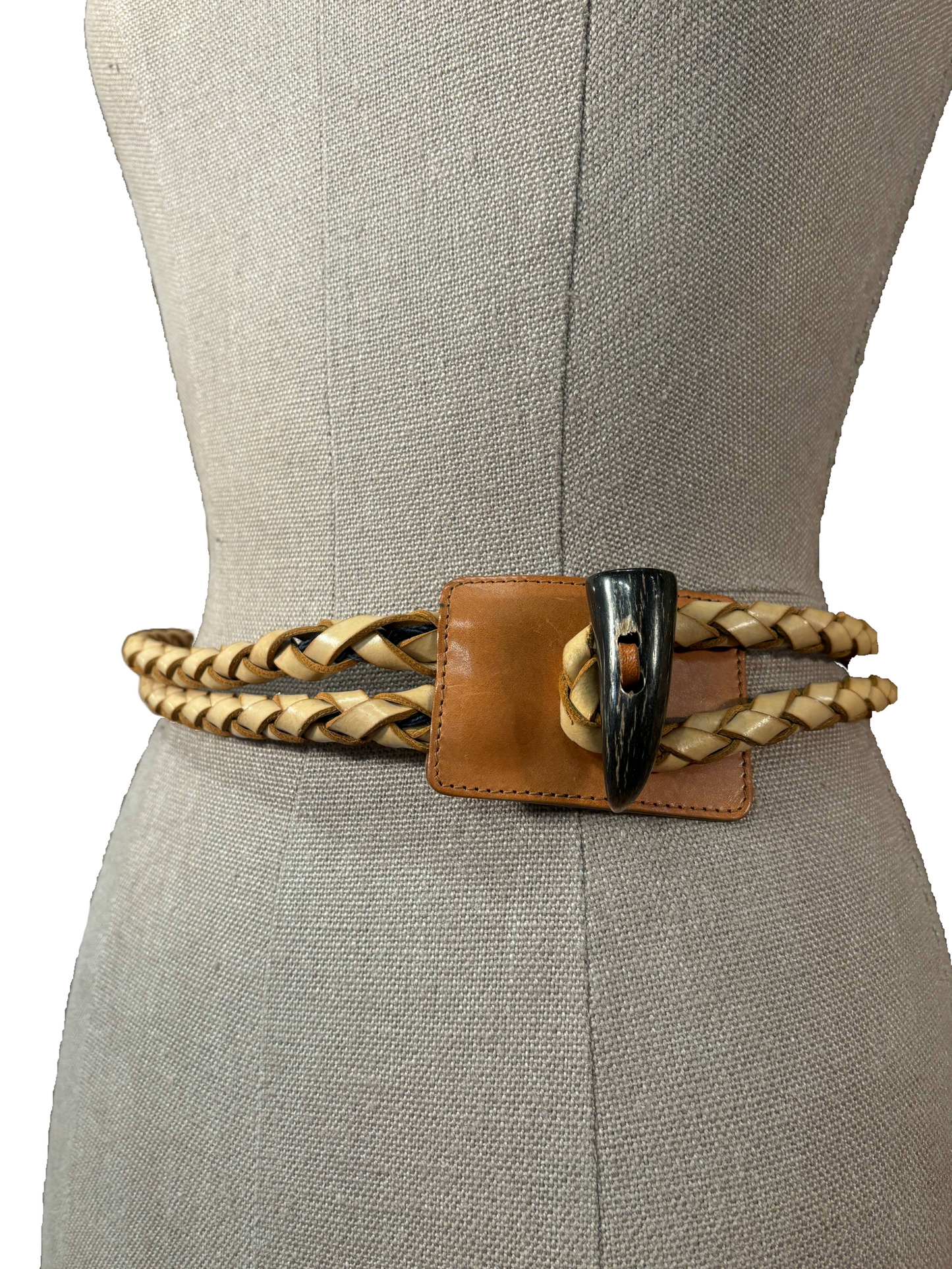 Burberry Woven Leather Belt