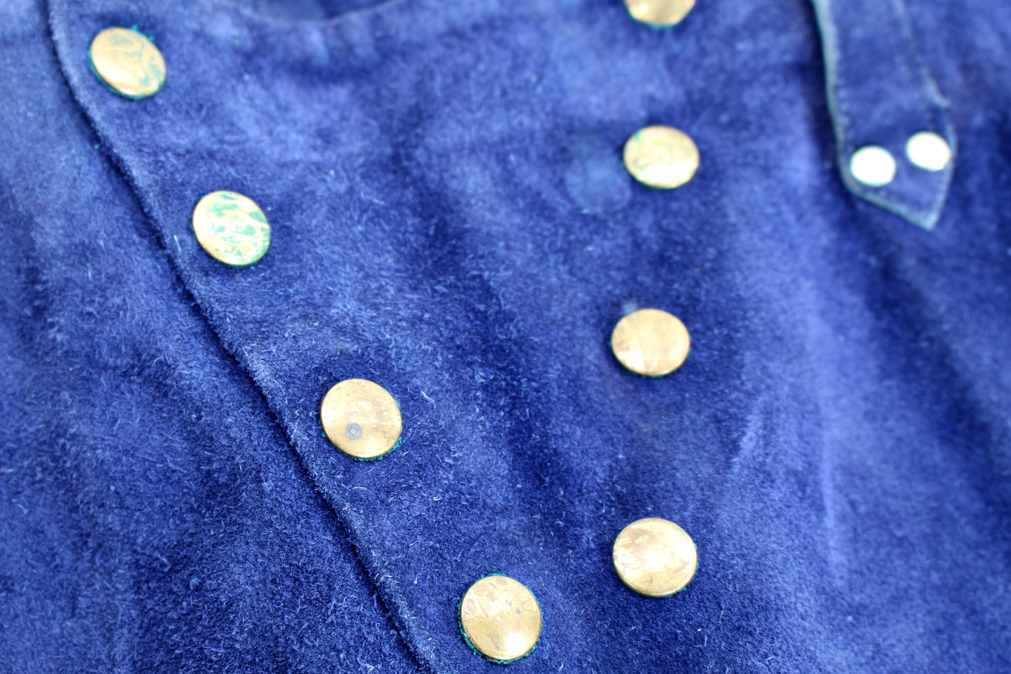 Blue & Carmel Suede Bell Bottoms | Pants