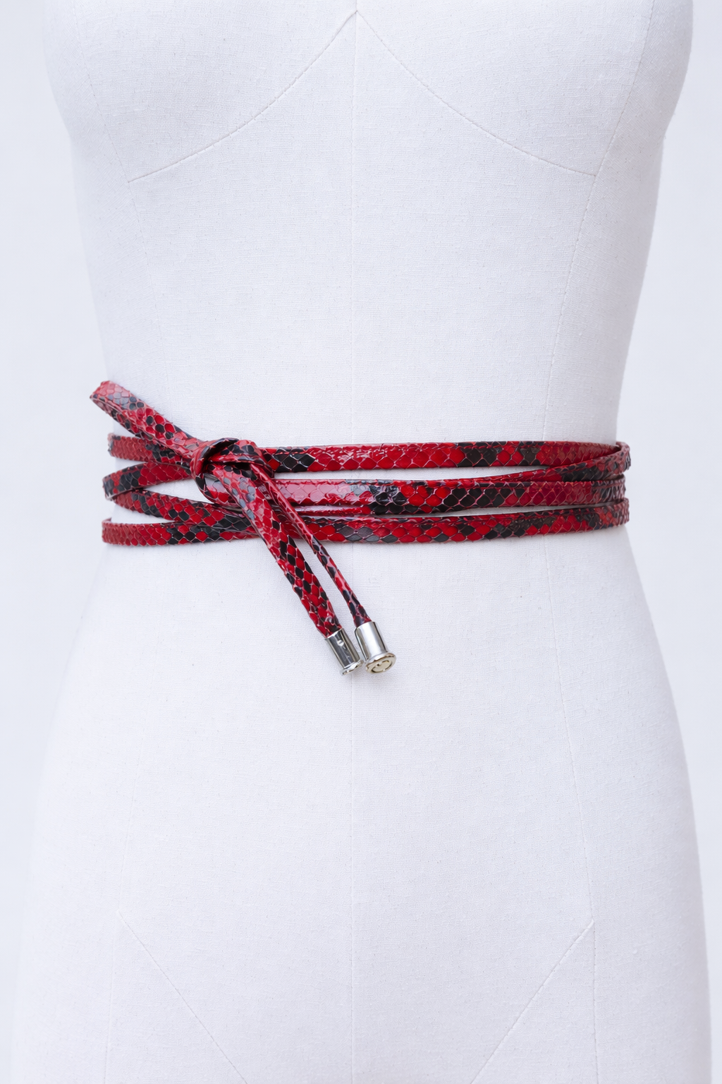 Cinto Gucci By Tom Ford em Python Vermelho | Cinto Envolvente