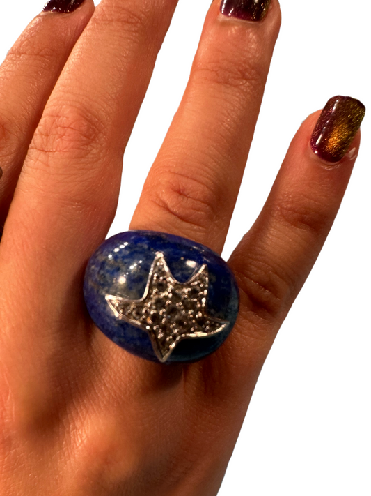 Daria Blue Lapis Ring