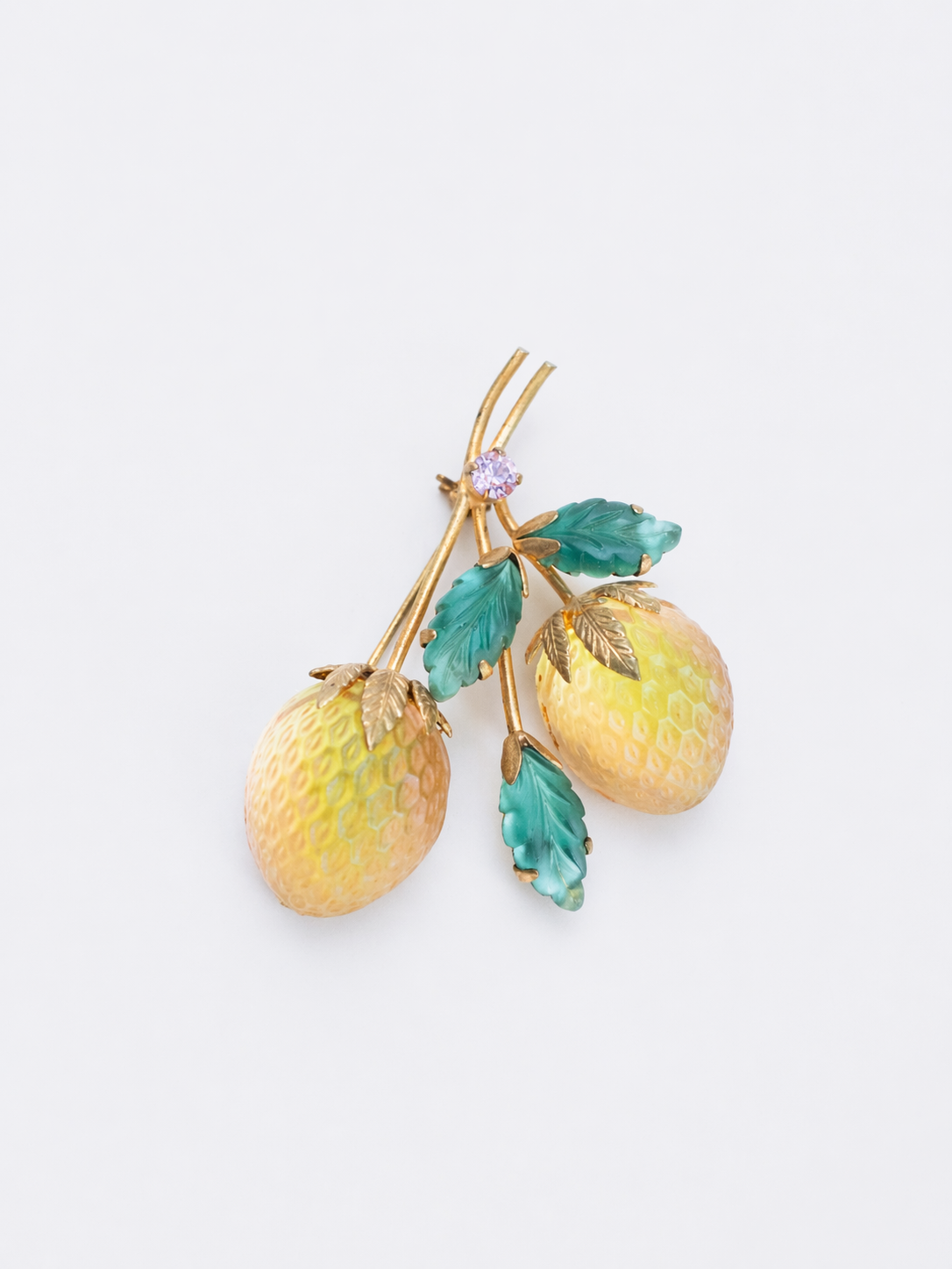 Austrian Yellow Strawberry | Brooch