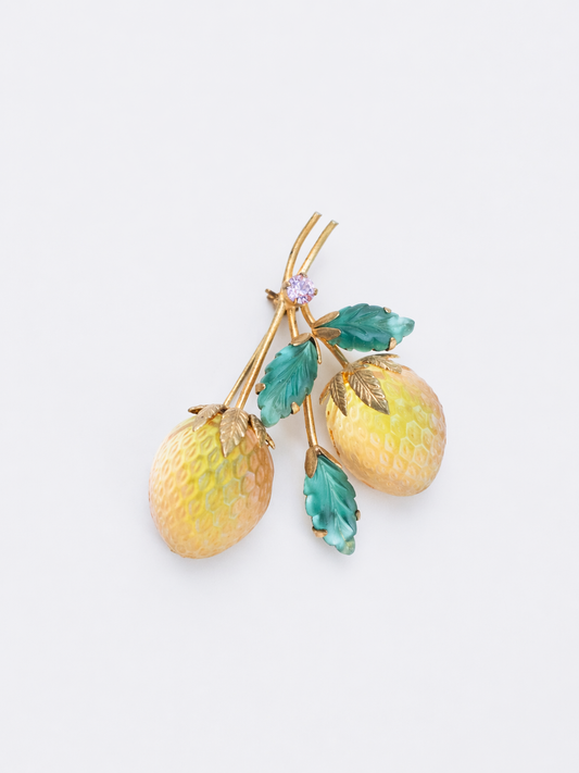 Austrian Yellow Strawberry | Brooch
