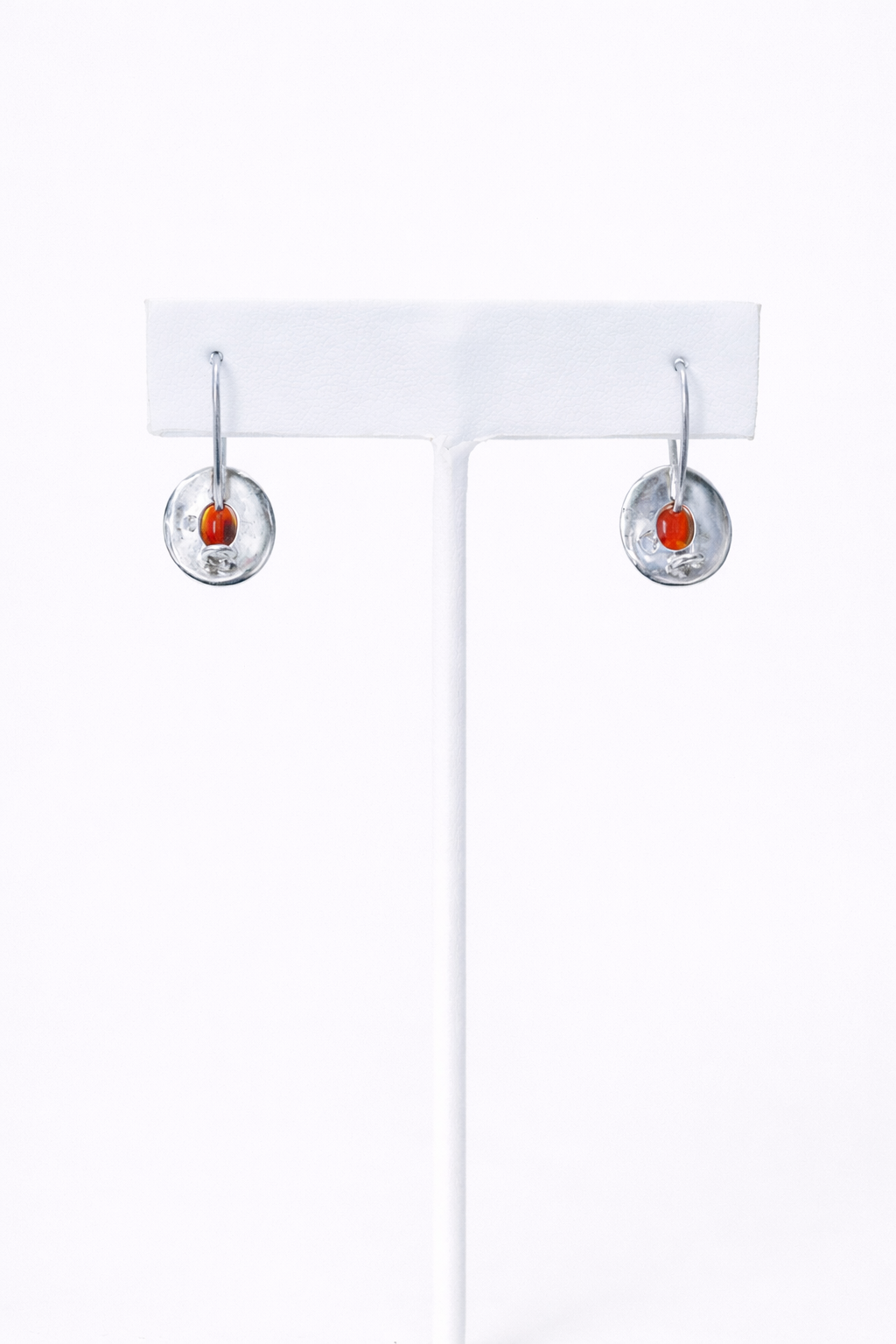 Cornalina | Pendientes | Plata de ley
