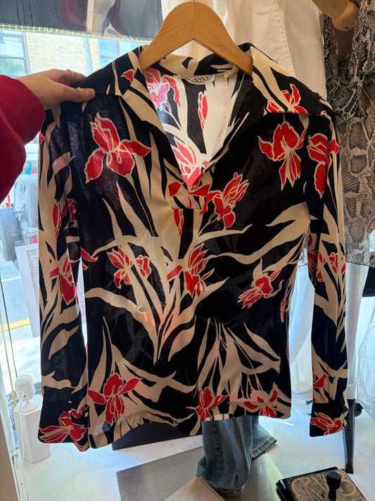 Lanvin Red Iris | Blouse