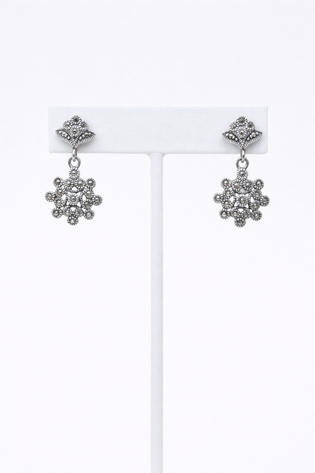 Marcasite Blossom | Earrings | Sterling Silver