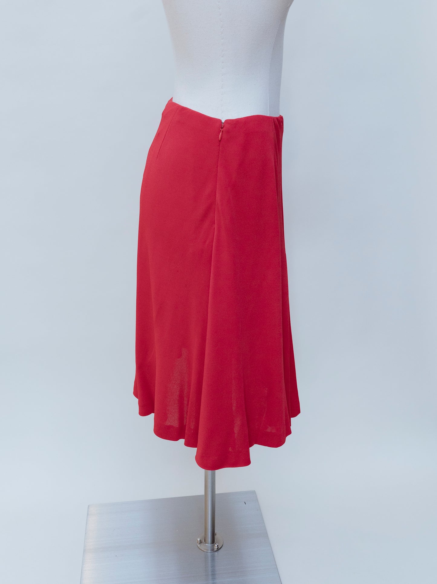Salvatore Ferragamo Red Flared | Skirt