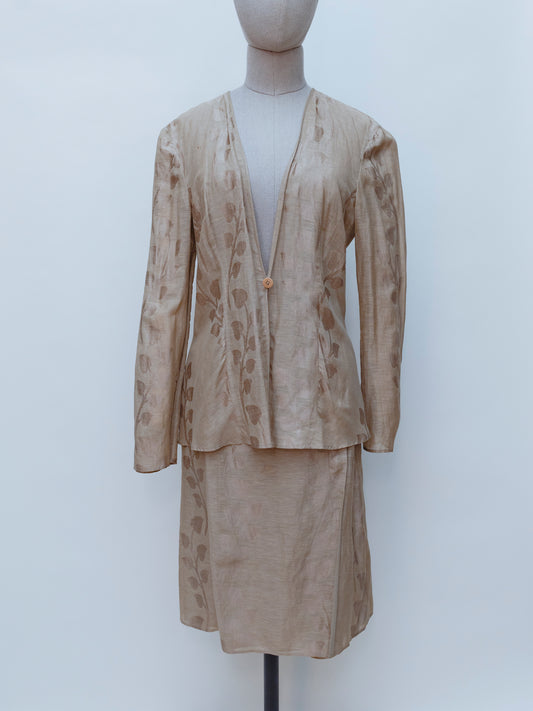 Giorgio Armani Tan | Traje de falda