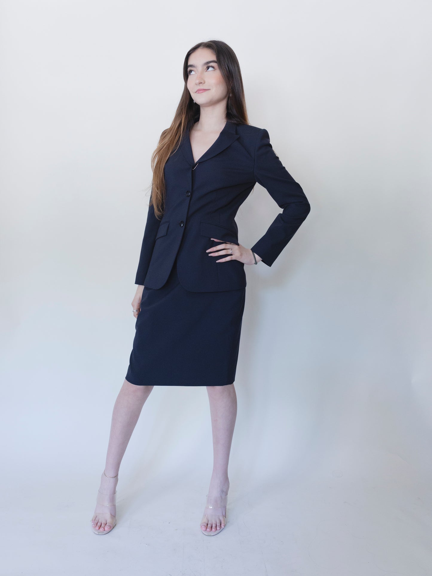 Boss By Hugo Boss Navy Skirt | Suit