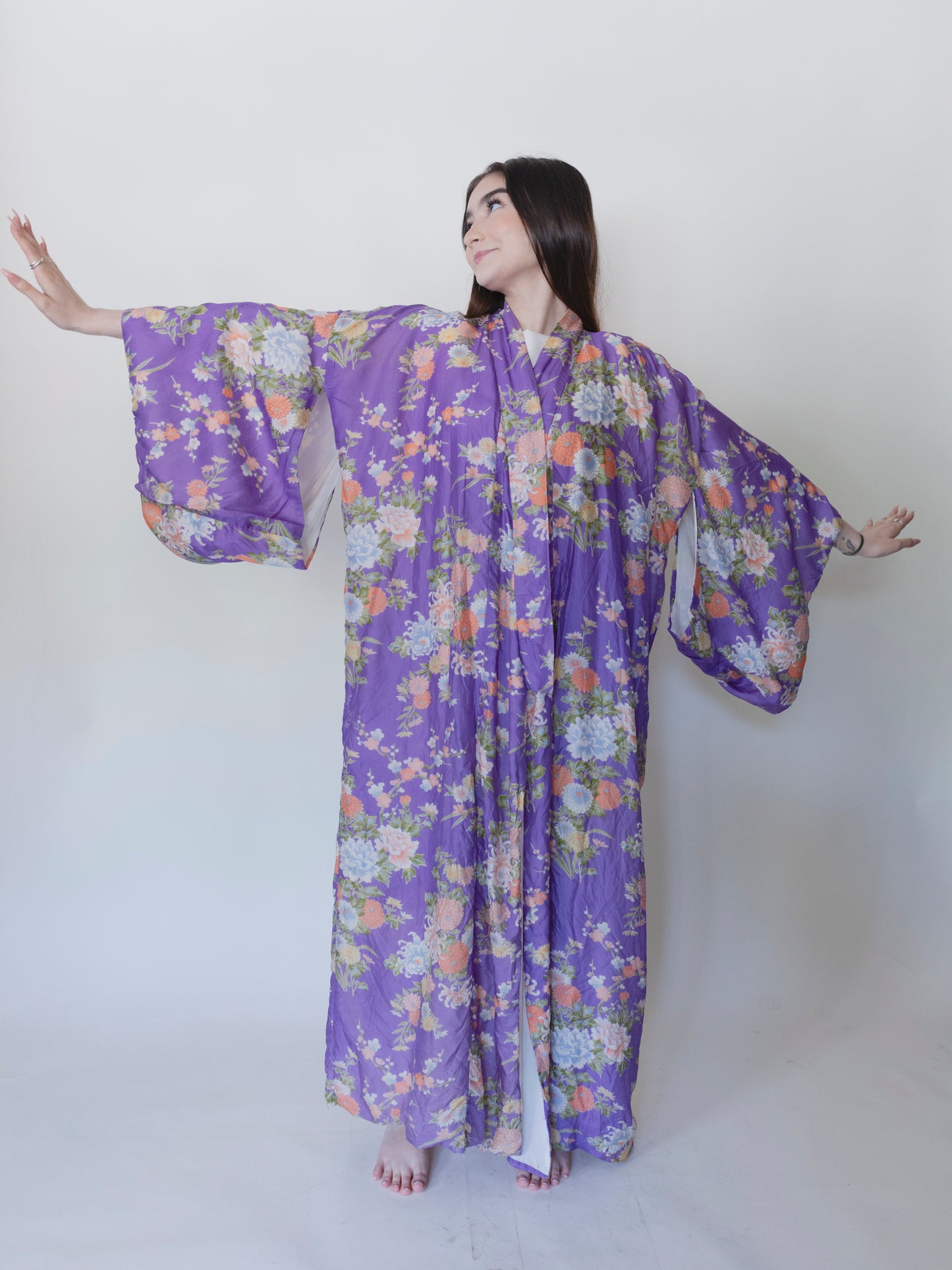 Purple Haze Silk | Kimono
