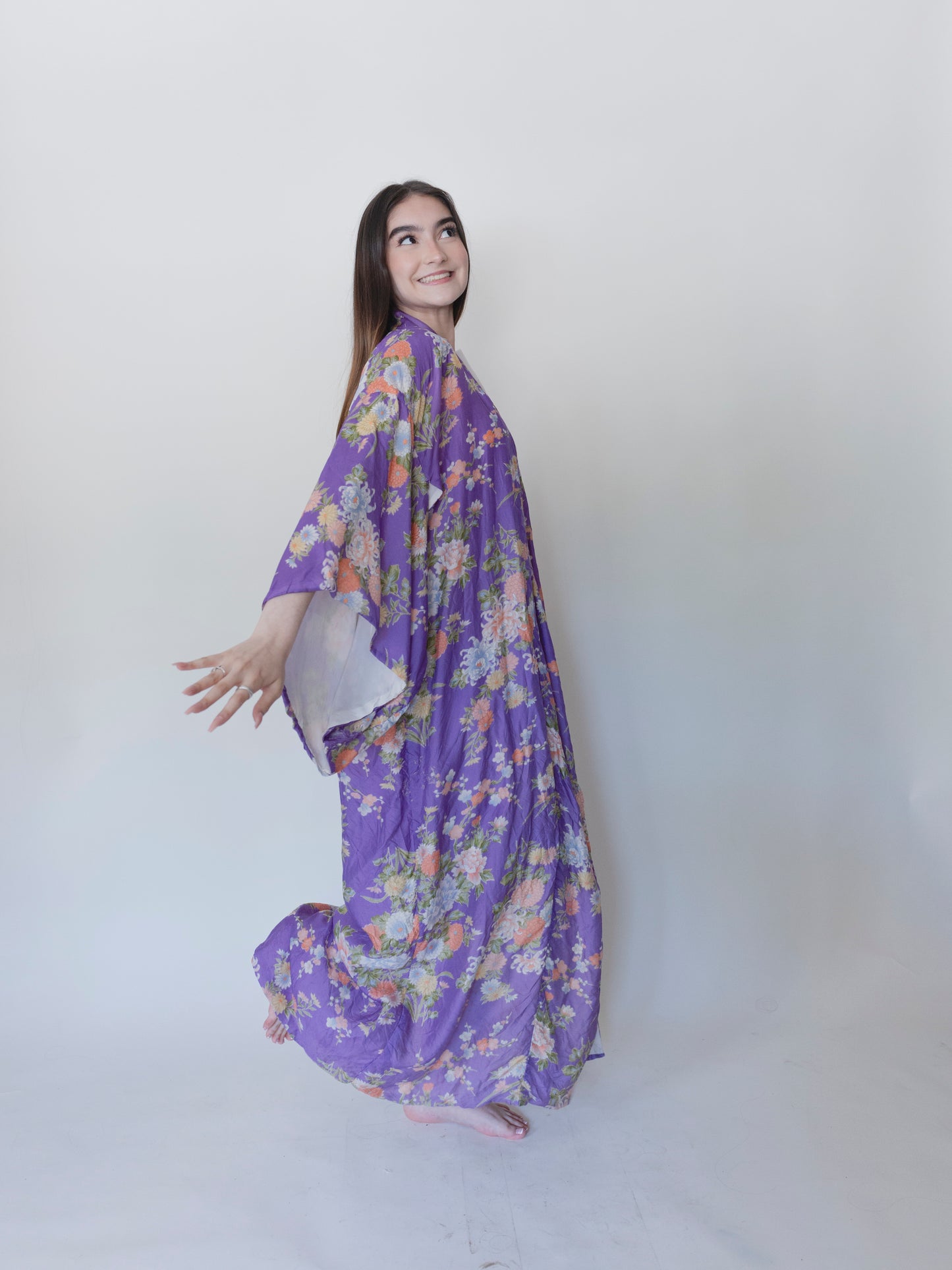 Purple Haze Silk | Kimono
