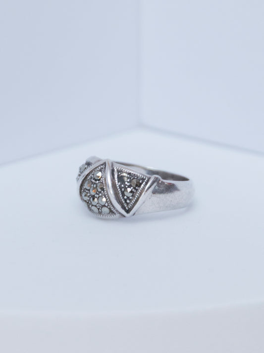 Marcasite Ring | Sterling Silver
