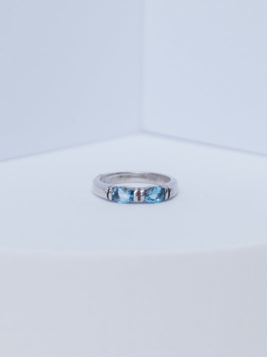 Aquamarine Band | Sterling Silver