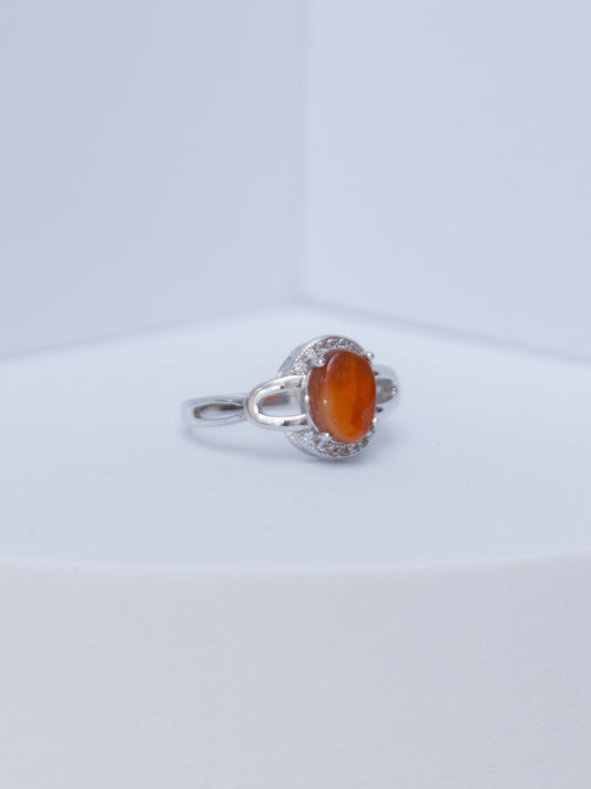Carnelian & White Topaz| Sterling Silver
