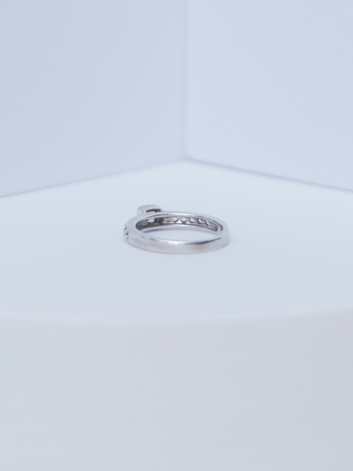 Citrine Square Stackable Ring | Sterling Silver