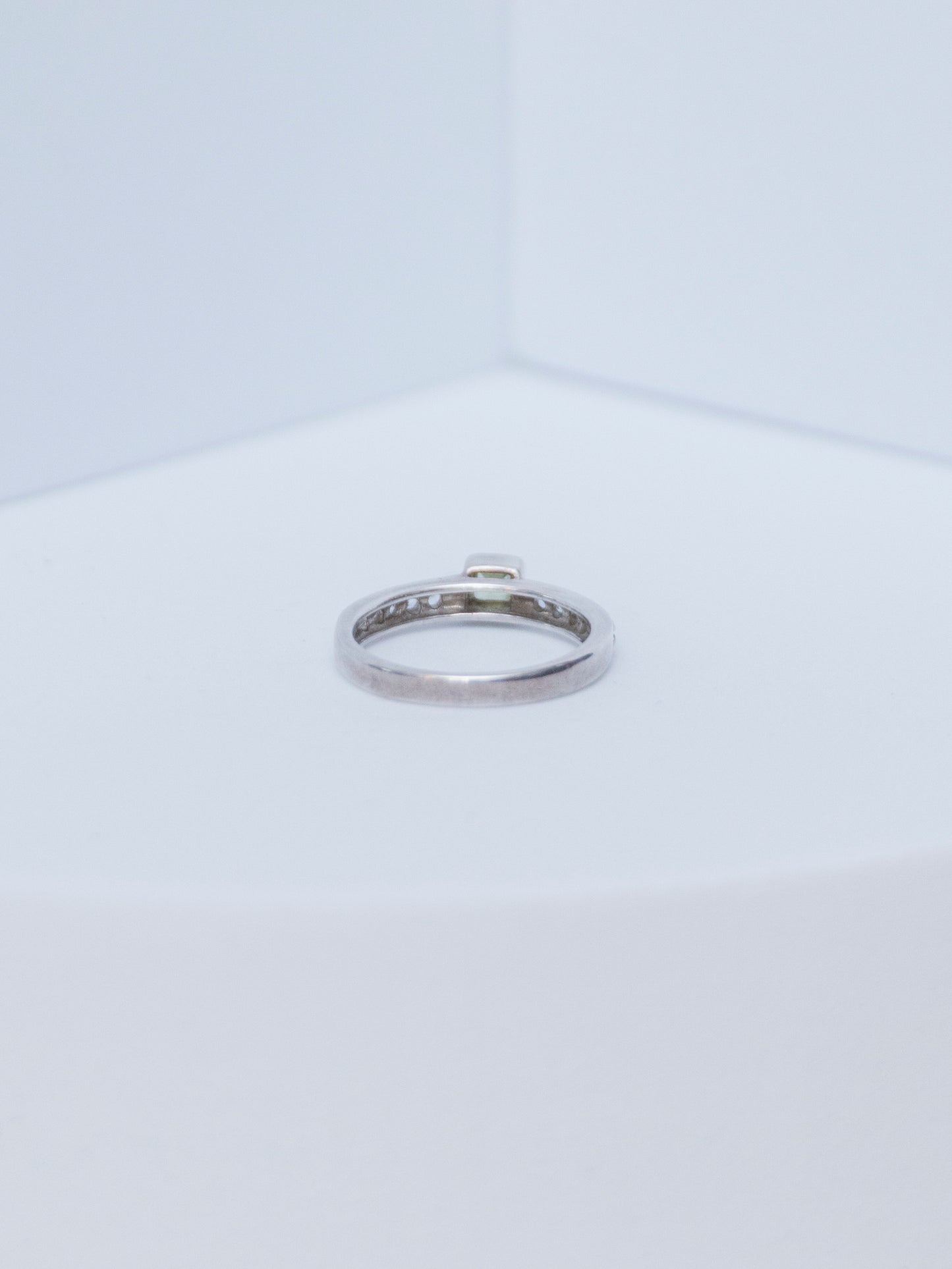 Citrine Square Stackable Ring | Sterling Silver