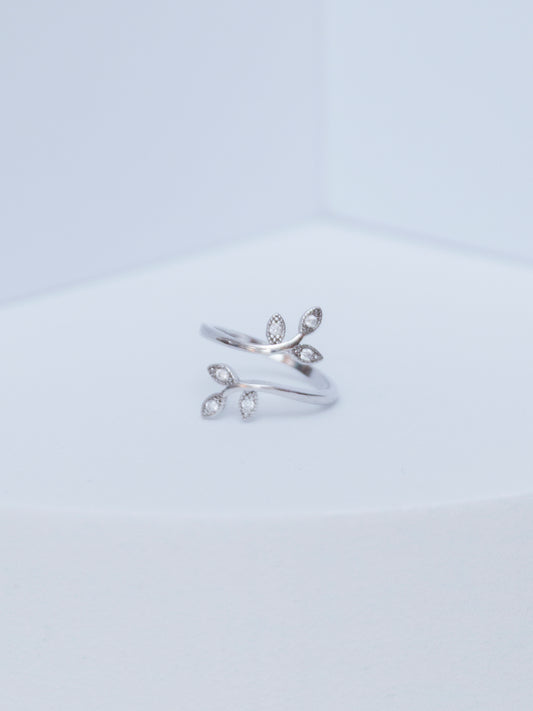 Leaves on Vine Ring | Sterling Silver
