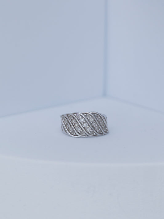 Pave Diamond | Ring | Sterling Silver