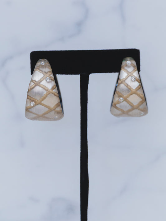 Alexis Bittar Chunky Champagne Hoop | Earrings