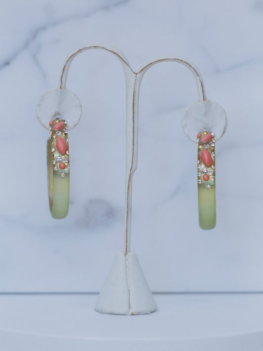 Alexis Bittar Green Hoop | Earrings