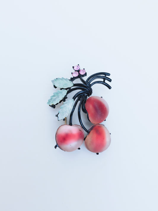 Austrian White Peach | Brooch