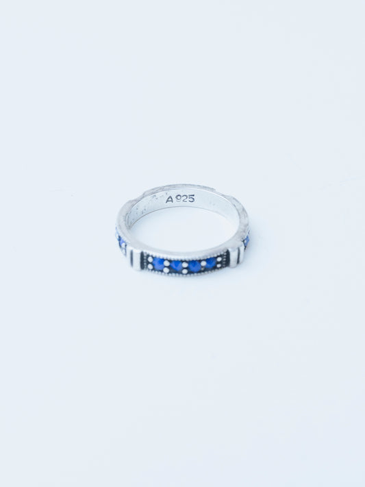 Deepest Blue Sapphire | Ring | Sterling Silver