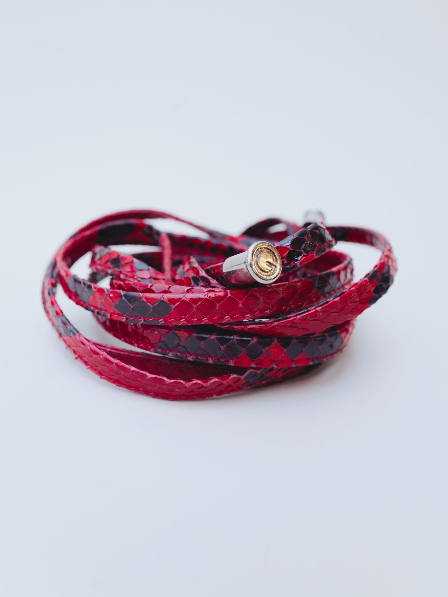 Gucci By Tom Ford Red Python | Wrap Belt