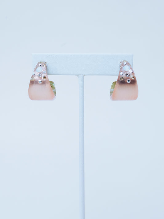 Alexis Bittar Chunky Pink Hoops | Earrings
