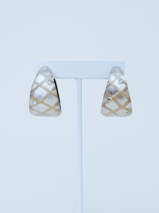 Alexis Bittar Chunky Champagne Hoop | Earrings
