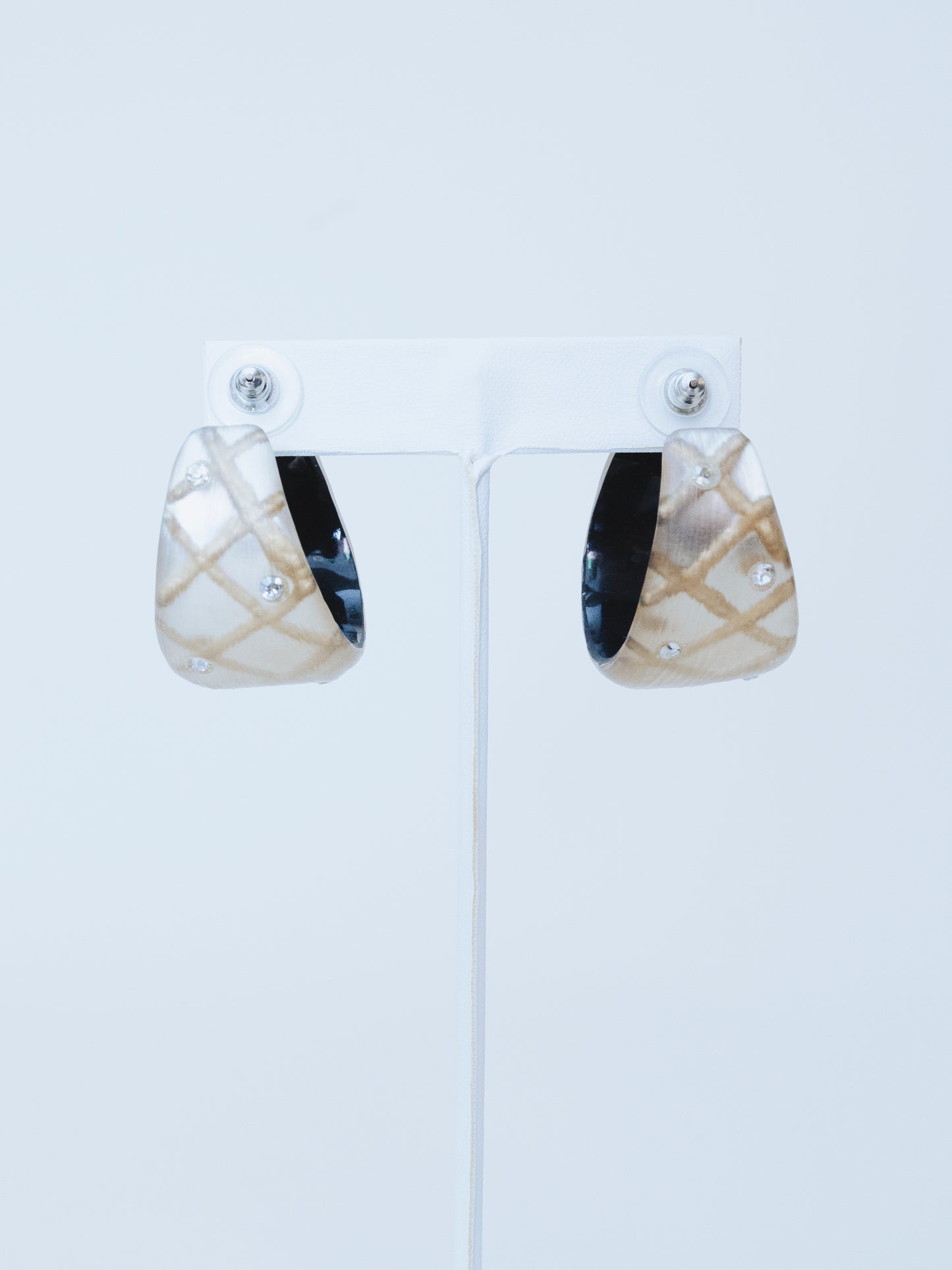 Alexis Bittar Chunky Champagne Hoop | Earrings