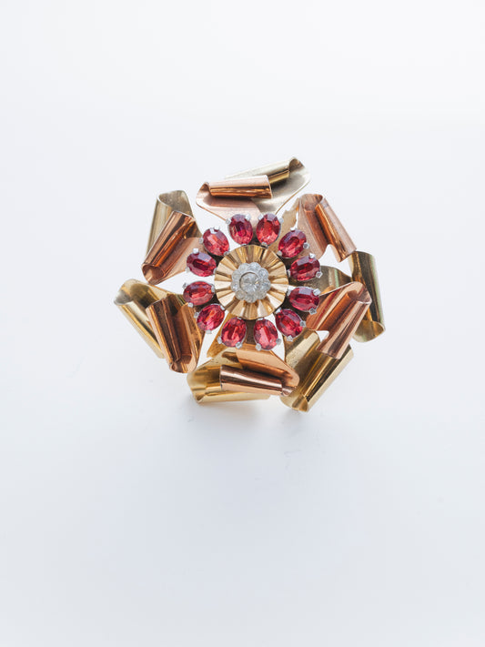 Copper Flower | Brooch