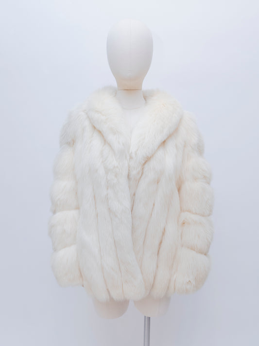 Kingston | White Fox Fur Coat