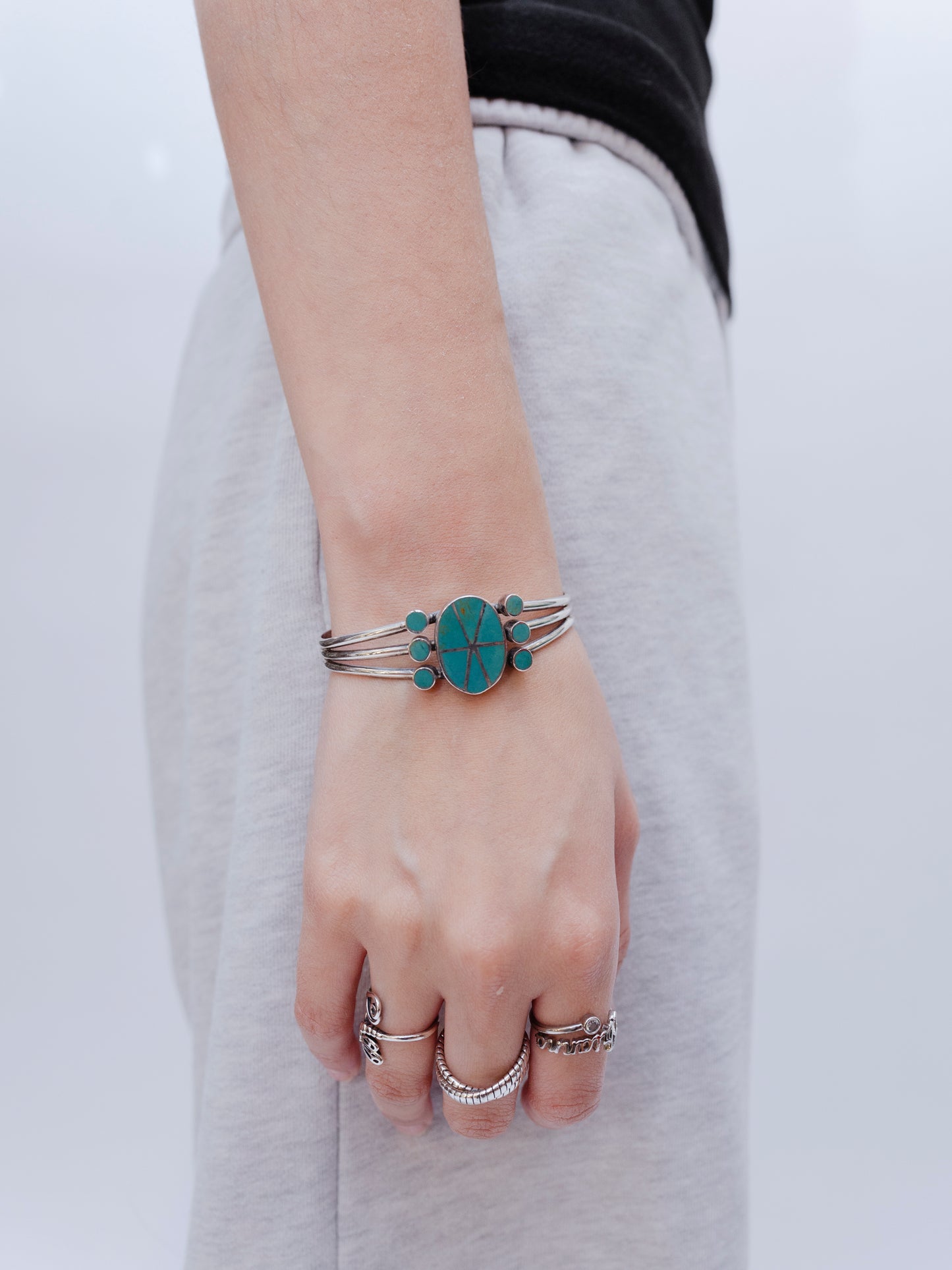 Sleeping Beauty Cuff | Bracelet | Sterling Silver